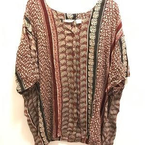 Lauren Brooke patterned blouse